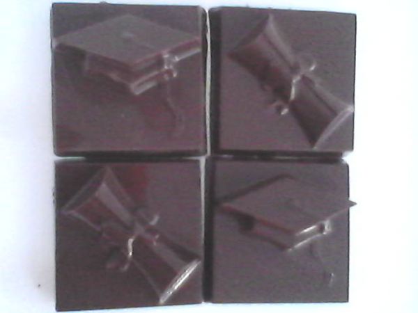 Quadradinhos de chocolate para formaturas (unid.)