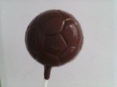 Pirulitos de chocolate bola de futebol